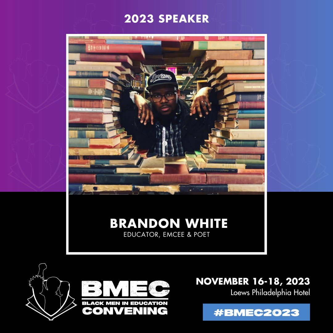 I'm excited to speak at #BMEC2023! I’m speaking at this impactful event, where we will discuss the experiences, perspectives, and needs of #BlackMenInEd. This sold-out  national event happens in #Philly Nov. 16-18: thecenterblacked.org/bmec @CenterBlackEd