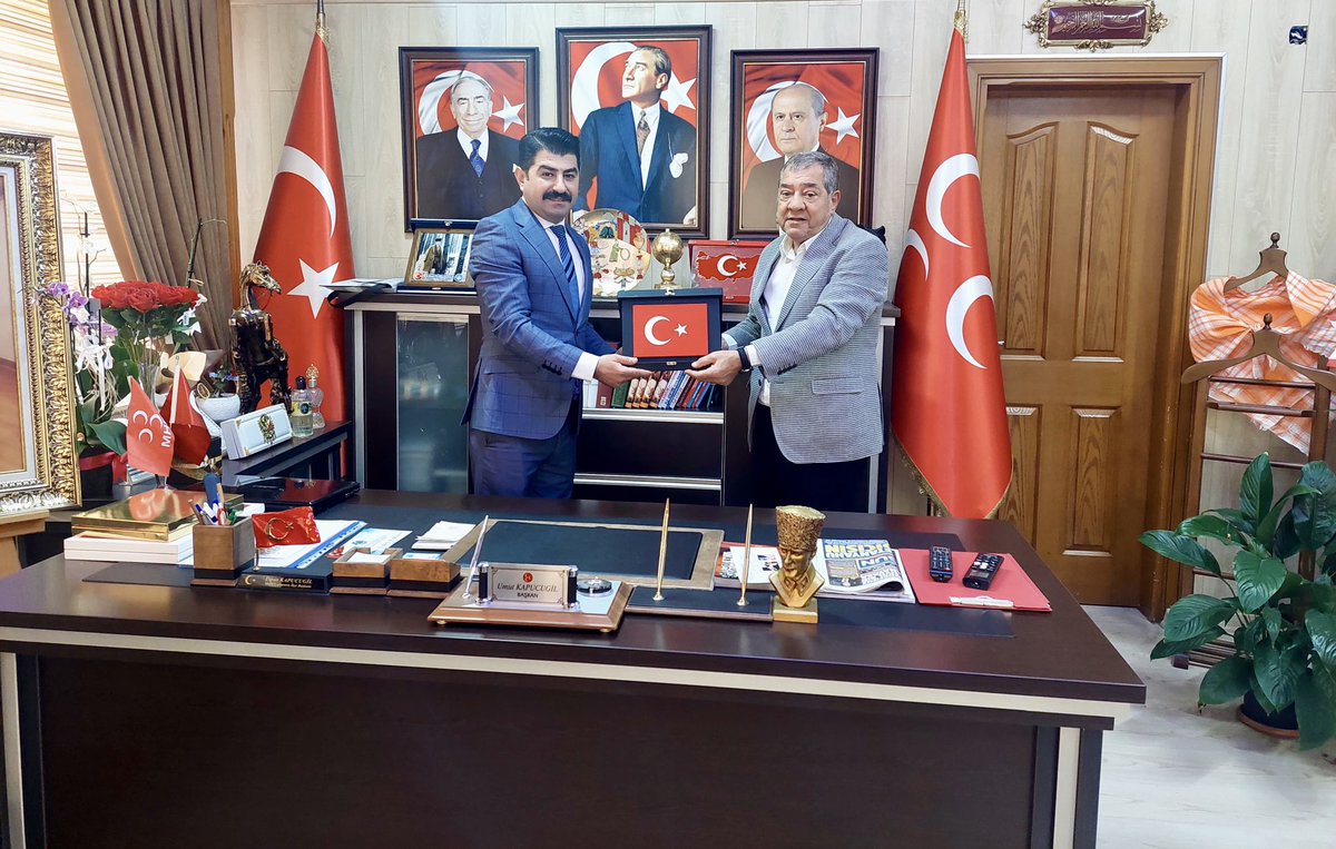 umutkapucugil01's tweet photo. TÜRK-İŞ Sendikası Konfederasyonu Bölge Başkanı Edip Gülnar ve Ticaret İl Müdürü Adnan Ekiz İlçe Başkanlığımıza Ziyarette Bulundular.
Ziyaretleri İçin Kendilerine Teşekkür Ediyorum. https://t.co/SXC7QY8hNW