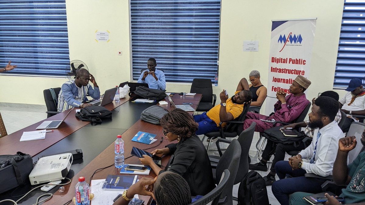 Une cession enrichissante. ✨👌🏿

#DPIFellowship <a href="/TheMFWA/">Media Foundation for West Africa</a> <a href="/LetsCoDevelop/">Co-Develop</a> #IPN #WAMECA23 #Journalisme