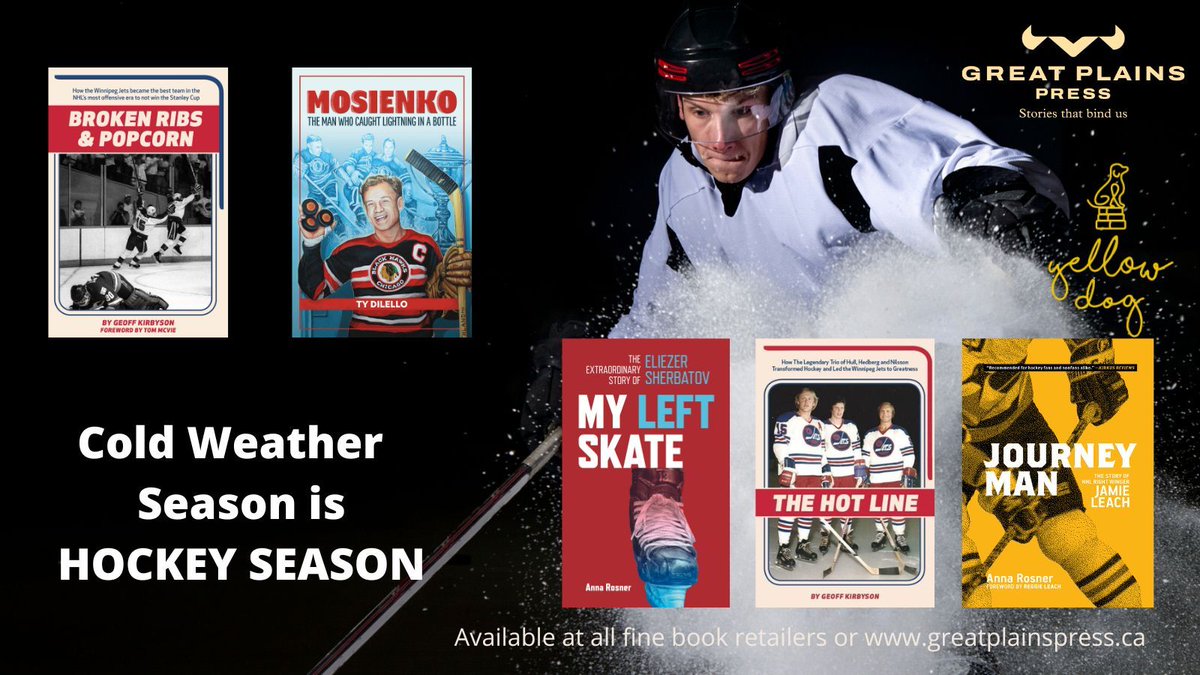GreatPlainsPub's tweet photo. The snow is here to stay and it’s time to hit the ice! We have something for every kind of hockey fan!

#MbBooks #hittheice #hockey #hockeybooks #giftideas https://t.co/O5Xrxn2K7D