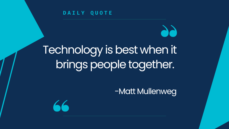 ten4_tech's tweet image. Embracing the true essence of technology: It&apos;s at its best when it acts as a unifying force, connecting people across boundaries and fostering collaboration. Thanks to tech, we&apos;re closer than ever. #TechUnity #MattMullenweg #InnovationInConnection