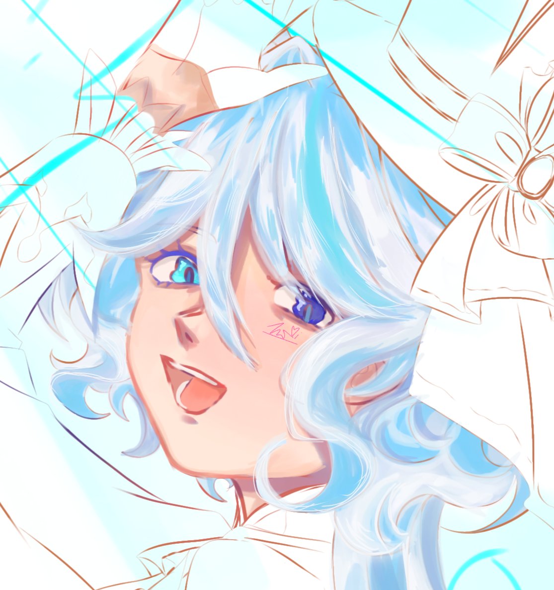 Hello!!! With my X account successfully established, I decided the first thing I would post was a Furina in progress.
I really want to make friends, hope everyone will like my paintings!!
I hope the photo won't break T-T