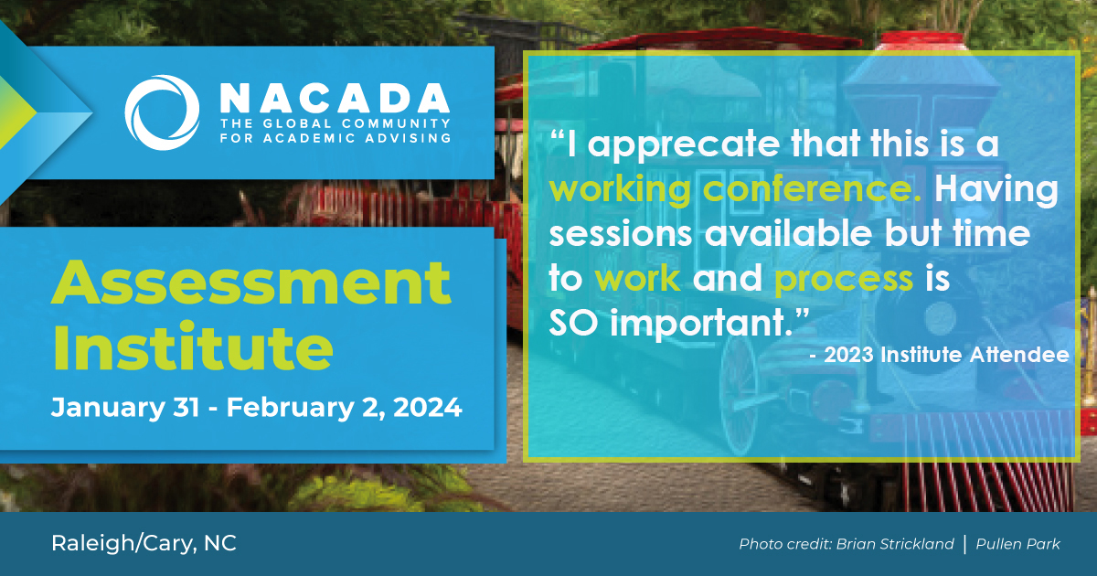 Take a deep dive into advising and assessment with robust sessions, flexible Topic Groups, and lively discussions that culminate in an Action Plan for your campus. NACADA Assessment Institute provides the strategies, tools, and experts you are looking for! loom.ly/F-NYadw