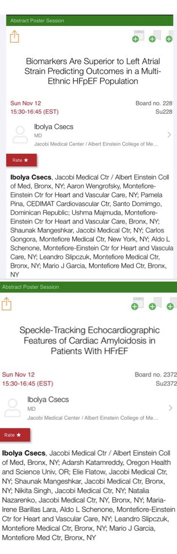 Ibolya Csecs MD PhD (@ibolya_csecs) on Twitter photo #AHA23
1)InHFrEF❗️Amyloidosis Longitudinal strain ‘burned out’ and cardiac function supported by Circumferential strain⭕️
2)In Multiethnic HFpEF cohort atrial function disproportionately impaired in NHWhite
Thankful for mentorship and collaboration, Dr.Garcia & <a href="/CardioMDPhD/">Leandro Slipczuk</a> ! #AHA23
1)InHFrEF❗️Amyloidosis Longitudinal strain ‘burned out’ and cardiac function supported by Circumferential strain⭕️
2)In Multiethnic HFpEF cohort atrial function disproportionately impaired in NHWhite
Thankful for mentorship and collaboration, Dr.Garcia & <a href="/CardioMDPhD/">Leandro Slipczuk</a> !