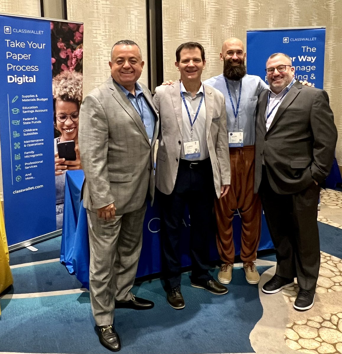 juang353's tweet photo. Good morning from Clearwater Beach, Florida!
The @ClassWallet team is excited to participate in the 2023 Florida Catholic Conference (FCC) Administrator’s conference, stop by the exhibit hall to see us! 👍
#FCC2023
#ClassWallet #PublicFunds #K12Finance #FinTech https://t.co/RRhMmLMNbh