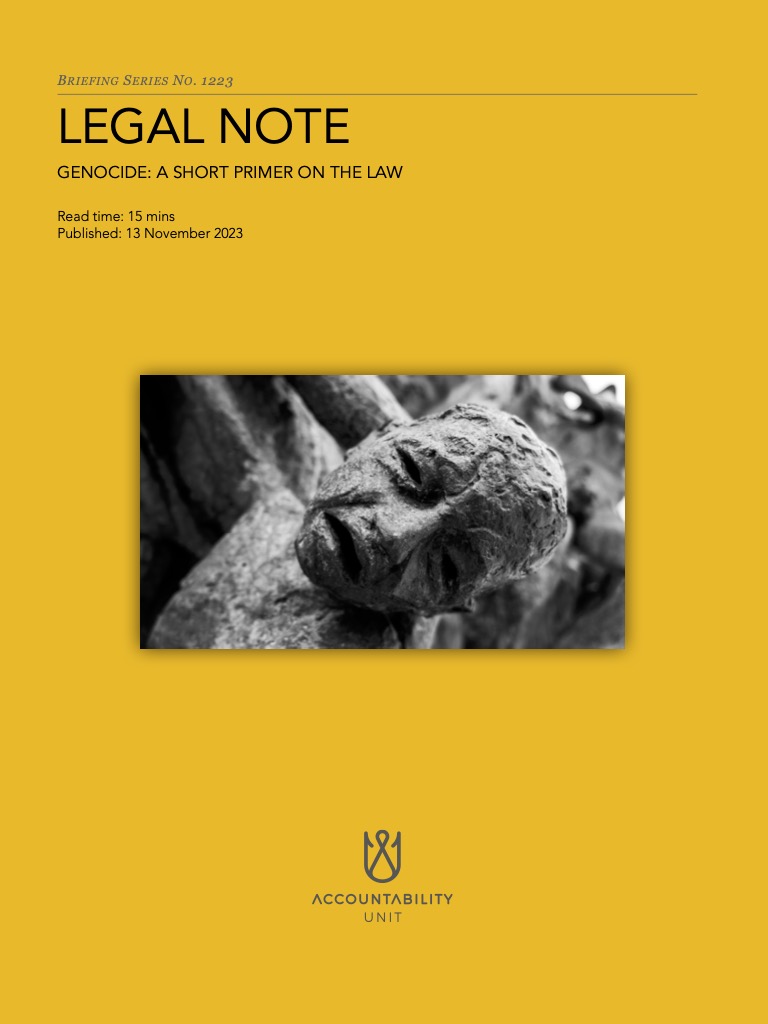 AU_Feed's tweet photo. The int'l crime of genocide has become subject to intense contestation in its application. Clear lines of interpretation exist on its nature/scope. Our legal primer by @Aarif_Abraham provides clarification in hope term is fairly &amp; properly applied. 

Link: https://t.co/pDshn2ug09 https://t.co/p3Ehlx6NuQ