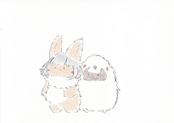 寒くて冬毛になっちゃう。#イラスト #メイドインアビス 