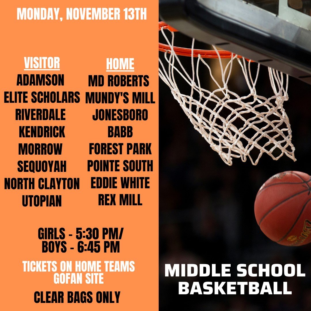CCPS Athletics (@ccpsathletics1) on Twitter photo <a href="/CCPSNews/">Clayton County Public Schools</a> <a href="/CNDSportsDesk/">Clayton News Sports</a> <a href="/KendrickMiddle/">Kendrick Middle</a> <a href="/FPMS_Athletics/">Forest Park Athletics</a> <a href="/BabbMiddle/">Babb Middle School</a> <a href="/AdamsonCCPS/">Adamson Middle</a> <a href="/NCMS_SPORTS/">North Clayton Middle Athletics</a> <a href="/Sequoyah_Middle/">Sequoyah Middle Sch.</a> <a href="/JonesboroMiddle/">Jonesboro Middle</a> <a href="/RexMiddle/">Rex Mill Middle</a> <a href="/EWMA11/">Eddie J. White Middle Academy</a> <a href="/ESAAthletics_09/">Elite Scholars Academy Athletics (Official Site)</a> <a href="/1251Razorbacks/">Mundy's Mill Middle</a> <a href="/CCPSNews/">Clayton County Public Schools</a> <a href="/CNDSportsDesk/">Clayton News Sports</a> <a href="/KendrickMiddle/">Kendrick Middle</a> <a href="/FPMS_Athletics/">Forest Park Athletics</a> <a href="/BabbMiddle/">Babb Middle School</a> <a href="/AdamsonCCPS/">Adamson Middle</a> <a href="/NCMS_SPORTS/">North Clayton Middle Athletics</a> <a href="/Sequoyah_Middle/">Sequoyah Middle Sch.</a> <a href="/JonesboroMiddle/">Jonesboro Middle</a> <a href="/RexMiddle/">Rex Mill Middle</a> <a href="/EWMA11/">Eddie J. White Middle Academy</a> <a href="/ESAAthletics_09/">Elite Scholars Academy Athletics (Official Site)</a> <a href="/1251Razorbacks/">Mundy's Mill Middle</a>