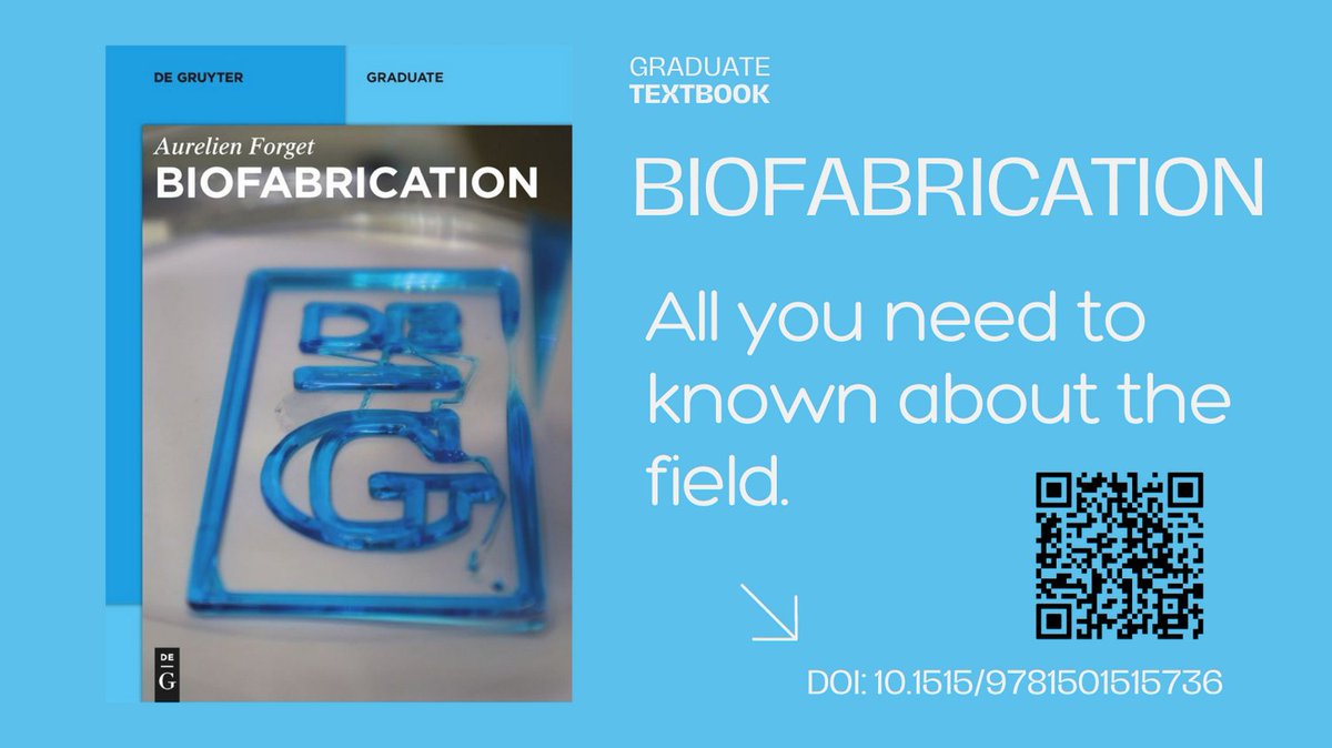 #Teaching #biofabrication and need of class support? or simply want to develop a new lecture? DeGruyter, my publisher offers Review copies: degruyter.com/publishing/abo…