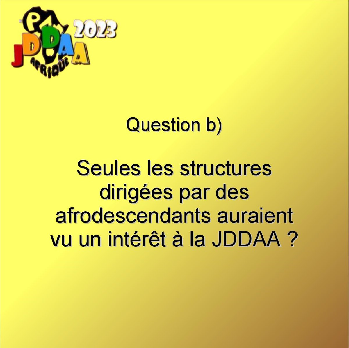 Quand tu crois en la beauté et l'originalité de ton projet, et que tu es persuadée qu'en sollicitant le moindre espace culturel, il sera partout... Et que tout ce qui ressort de cette expérience c'est "Heureusement qu'il y a des noirs qui dirigent quelques centres!" 😏
