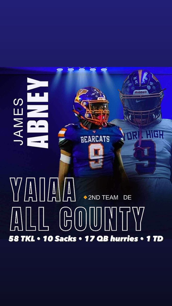 James Abney (@jamesabney7x) on Twitter photo Check out my senior highlights: hudl.com/v/2MXcFc
Defensive end and Tight End
<a href="/RecruitsYork/">YorkAdamsRecruits</a> <a href="/RussellStoner24/">Russell Stoner</a> @PRZPAvic <a href="/PaFootballNews/">Pennsylvania Football News</a> <a href="/footballcoach79/">coachweider</a> Check out my senior highlights: hudl.com/v/2MXcFc
Defensive end and Tight End
<a href="/RecruitsYork/">YorkAdamsRecruits</a> <a href="/RussellStoner24/">Russell Stoner</a> @PRZPAvic <a href="/PaFootballNews/">Pennsylvania Football News</a> <a href="/footballcoach79/">coachweider</a>