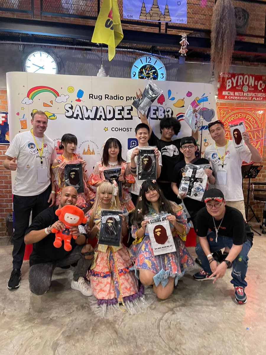 Shoutout to <a href="/bapetaverse/">(B)APETAVERSE</a> for the exclusive merch for lucky winners! 

More stuff incoming for <a href="/bapetaverse/">(B)APETAVERSE</a> holders! Stay tuned it’s going to be an epic party 🤙