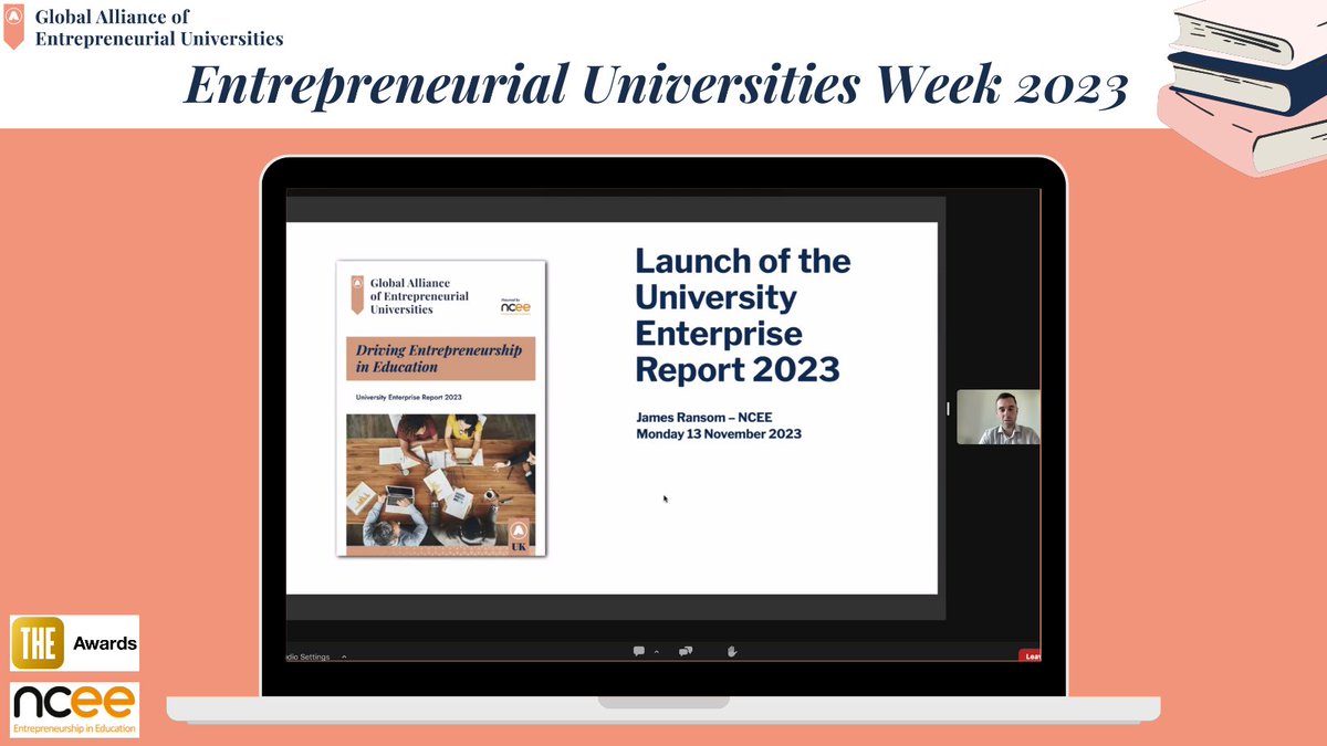 nceeUK's tweet photo. Day 1 success of Entrepreneurial Universities Week!π Prof. @garypackham & James Ransom shared insights on 'Enterprise in UK Universities'.
Don't miss free webinars 12-1 pm, UK: https://t.co/KySQ5XlLxb
Join drop-ins to discuss memberships! https://t.co/Mq07AaUANH
#EntUniWeek https://t.co/KsaIxXj2Sr