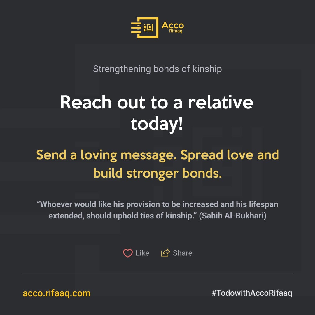 acco_rifaaq's tweet photo. Strengthen your family bonds with words that resonate in their hearts. π#Familybonding #Familylove #Twittermuslim #Accorifaaq https://t.co/luW5ZOFs8C