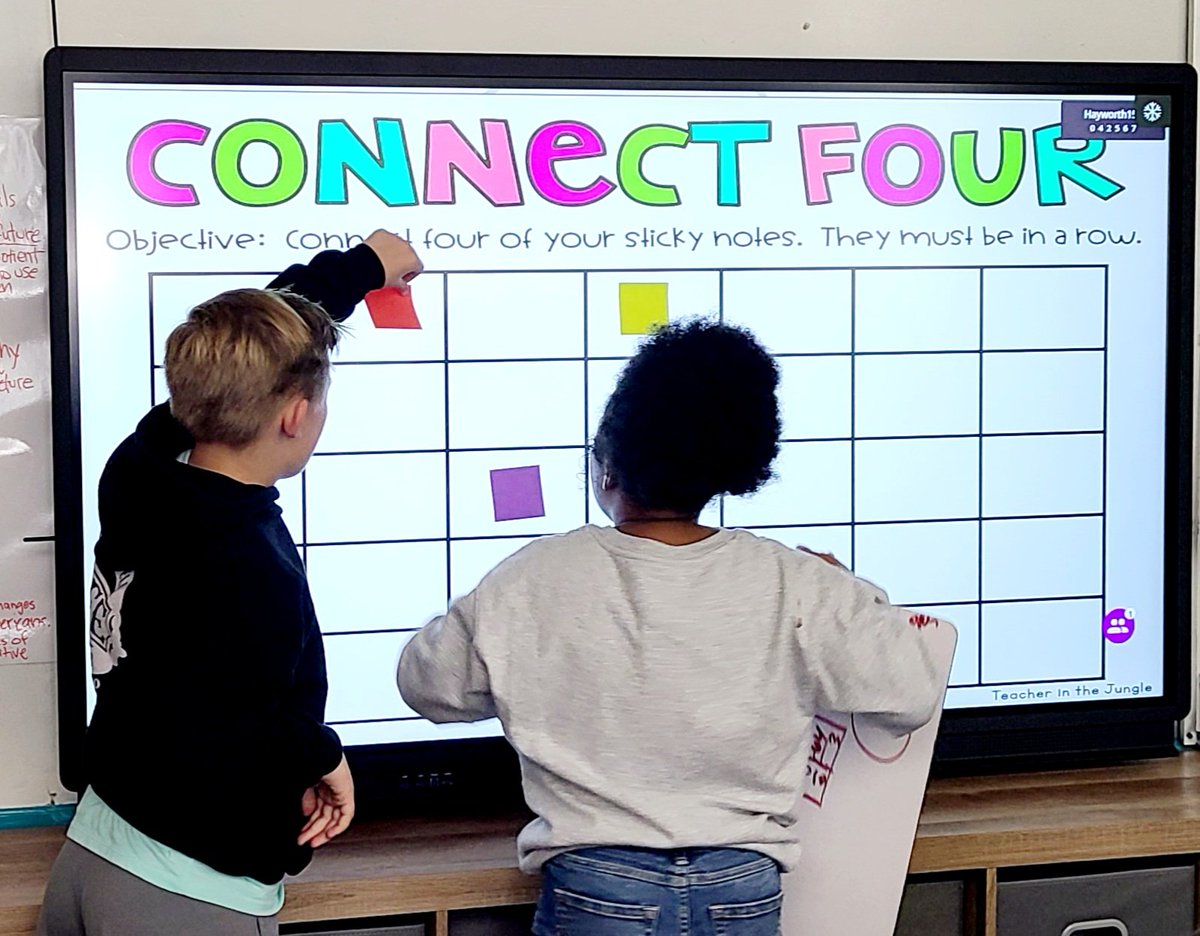 apensfan's tweet image. Connect 4 while practicing interpreting remainders when dividing.
#TeamHayworth #mathdiscourse #teamwork