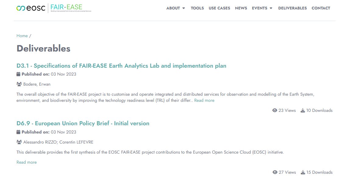 Want to know how @FAIR_EASE contributes to #EOSC? Why not read our policy brief D6.9? It provides a synthesis of our contributions to the European Open Science Cloud! 🧾fairease.eu/deliverables?u… #openscience #FAIR #FAIRdata #data #ResearchData