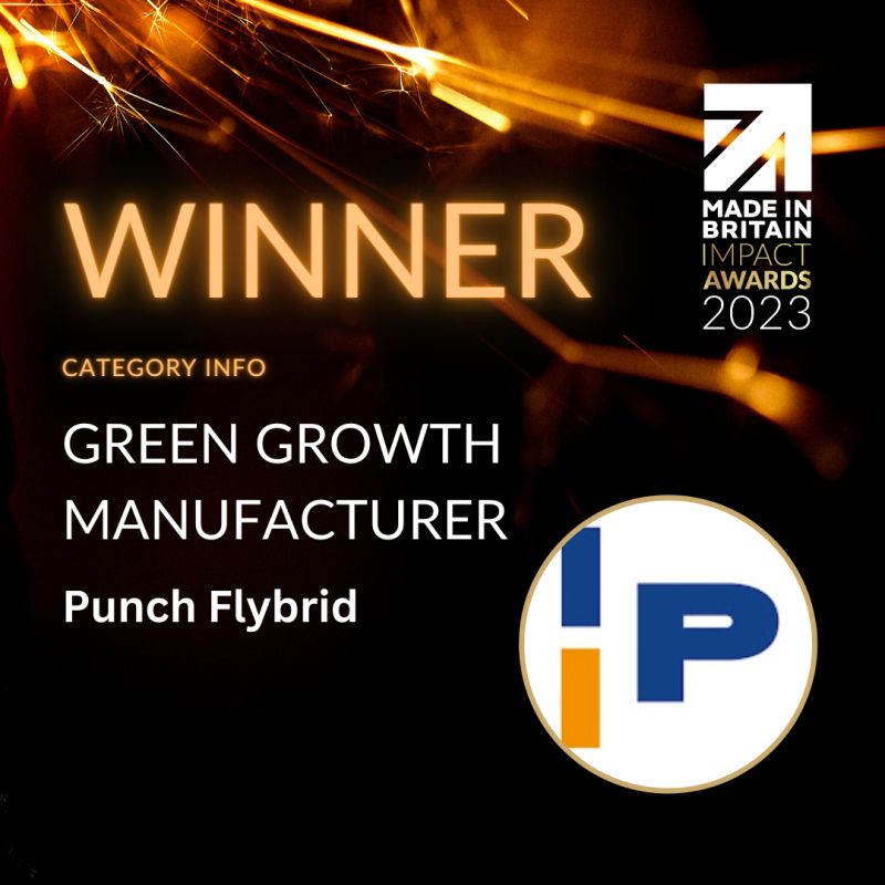 Great to hear that Silverstone Park occupier <a href="/PUNCHFlybrid/">PUNCH Flybrid</a> has won another award

The company, innovating in flywheel energy storage technology, has been named the <a href="/MadeinBritainGB/">Made in Britain</a>  Impact Awards’ Green Growth Manufacturer for 2023

More to follow...