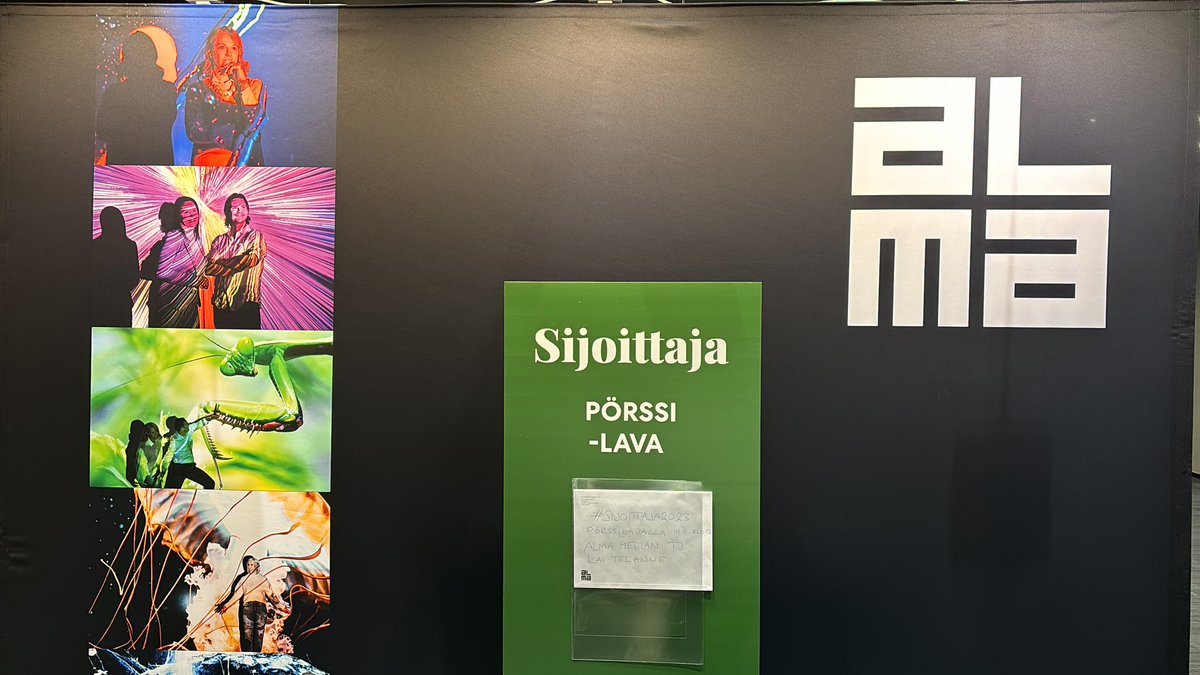 AlmaMedia_IR's tweet photo. #Sijoittaja2023 14.11 klo 12 Pörssilavalla Alma Median tj Kai Telanne. Tervetuloa kuulolle Messukeskukseen ja moikkaamaan ständille. Huomiseen! #almamedia https://t.co/G3b9Ox0NrJ