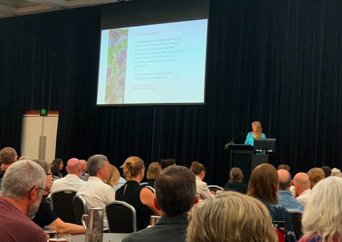 The International Conservation Translocation Conference is now underway in Perth – thanks to @CowenSaul and team for organising. First plenary by plant CT guru Joyce Maschinski #ICTC23 #conservationtranslocation #reintroduction #IUCN