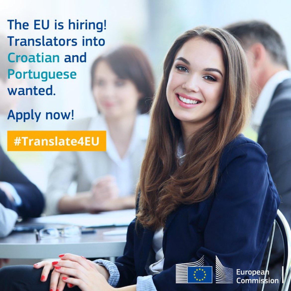 We are now recruiting temporary agents as translators in Croatian and Portuguese! 🤩 Check out the requirements and eligibility and apply to join our team!
🔗 europa.eu/!ndWcvN

 #opportunity #hiring #croatian #portuguese #translators #xl8