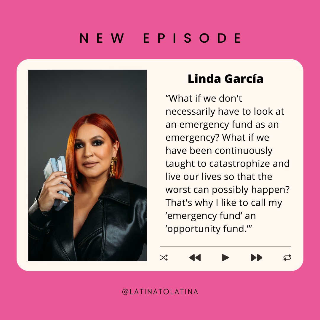 🔆 NEW EPISODE FT. <a href="/luzwarrior/">Linda Garcia</a>

The beloved financial educator explores the importance of identifying money wounds, challenges us to rethink "emergency" funds as a form of opportunity  and teaches us how to set a money intention.

🎙️Listen here: ow.ly/f8NP50Q37uY