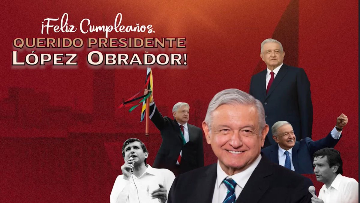 Muchas felicidades al mejor presidente que ha tenido México. 

Larga vida y abundancia en sabiduría y salud. 

Feliz cumpleaños Presidente Andres Manuel Lopez Obrador. 

<a href="/lopezobrador_/">Andrés Manuel</a>