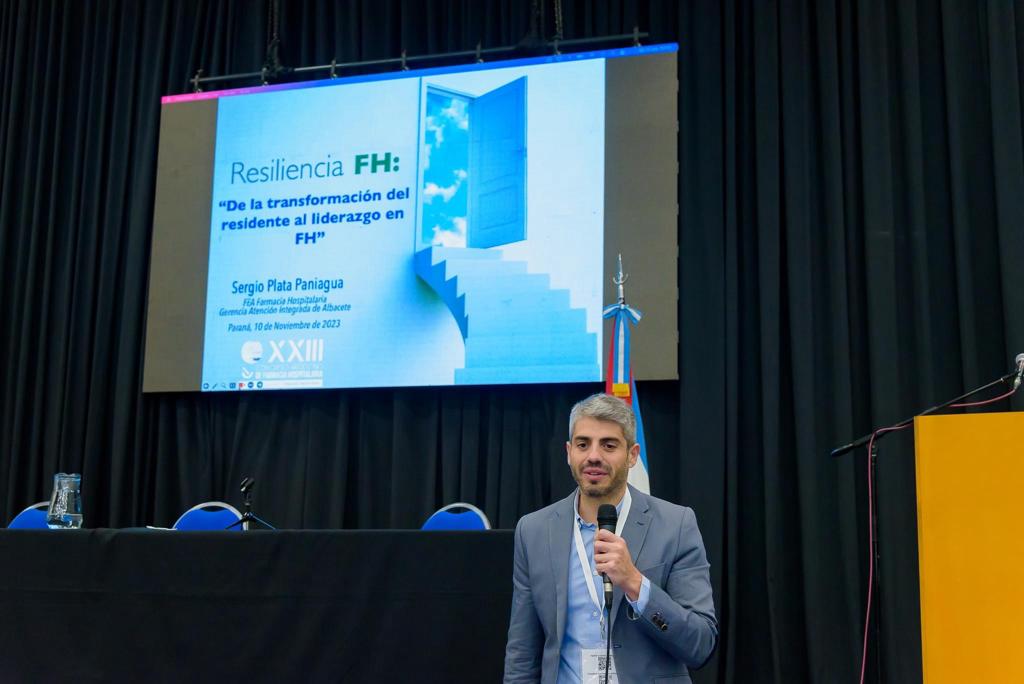Nuestro compañero <a href="/sergiplata/">Sergio Plata</a> ha participado en el XXIII Congreso Argentino de FH impartiendo varias charlas acerca de Seguridad Clínica. Sin duda, una gran oportunidad para intercambiar experiencias y conocimientos con nuestros compañeros argentinos

<a href="/AAFH_farma/">AAFH</a> <a href="/sefh_/">S.E.F.H</a>