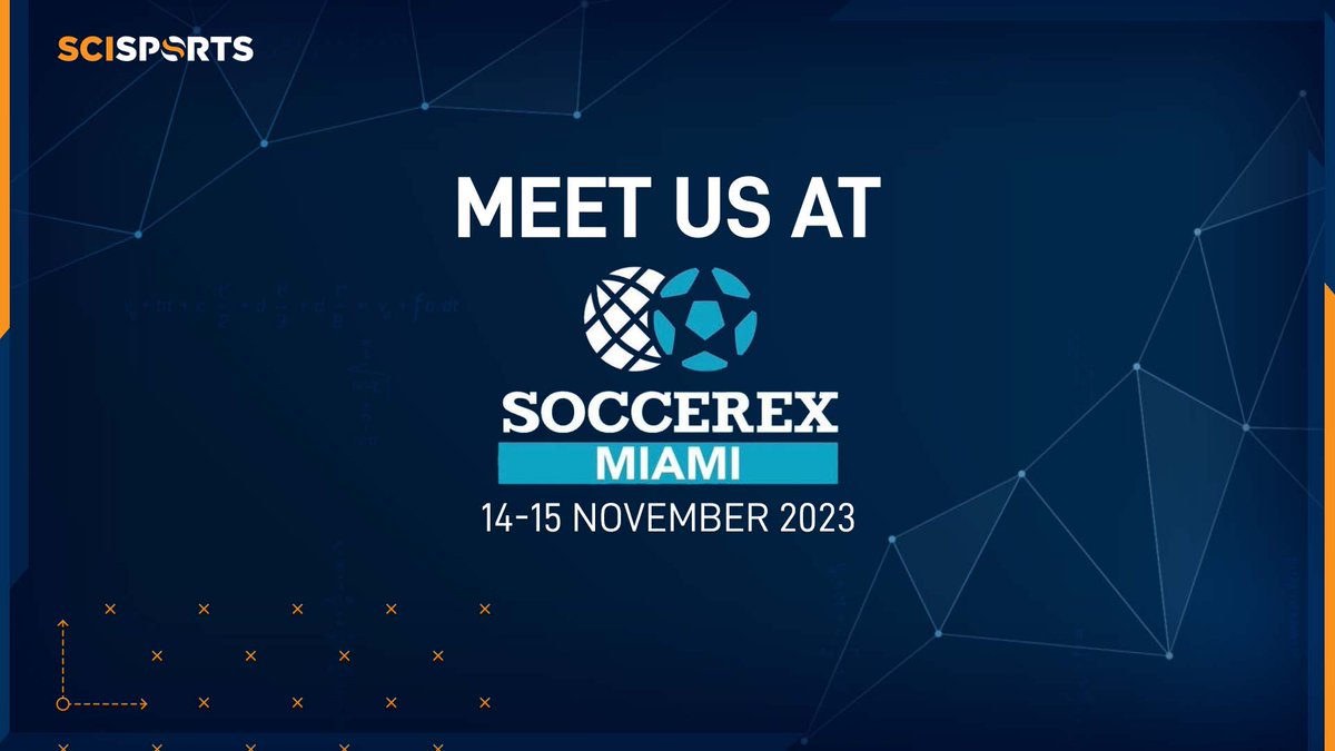SciSports (@scisportsnl) on Twitter photo ๐ ๐๐๐ง ๐จ๐ฆ ๐๐ก ๐ ๐๐๐ ๐ ๐ด๐บ๐ธ
SciSports will be at the Soccerex event starting tomorrow. Do you work in professional, semi-pro or college soccer? Come have a chat about the new advancements to our cutting edge match analysis and scouting solutions.
See you there ๐ ๐ ๐๐๐ง ๐จ๐ฆ ๐๐ก ๐ ๐๐๐ ๐ ๐ด๐บ๐ธ
SciSports will be at the Soccerex event starting tomorrow. Do you work in professional, semi-pro or college soccer? Come have a chat about the new advancements to our cutting edge match analysis and scouting solutions.
See you there ๐