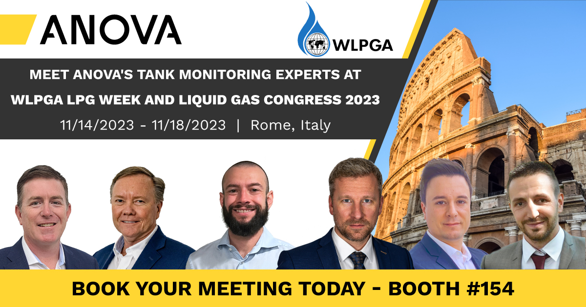 anovasolutions's tweet image. Come and meet the Anova team at the WLPGA #LPGWeek and Liquid Gas Congress 2023, from Nov. 14 to 18, in Rome, Italy! Be welcome at our Booth #154 and discover the future of LPG industry!
🗓️ Book your meeting: hubs.la/Q028FnGG0
#LPG #TankMonitoring #IOT #BusinessIntelligence