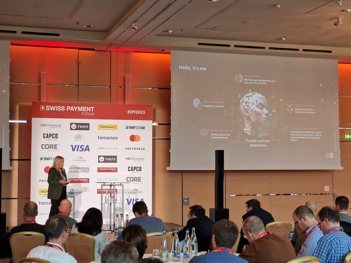 „Die Vision von Vertrauen und Sicherheit bei allen Arten von Interaktionen wird heute und morgen durch zukunftsweisende, multilevel Identitätslösungen erreicht, die auf das einzigartige Verhalten der jeweiligen Person zugeschnitten sind.“ #SPFZH2023
