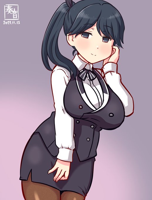 「改装して頂きました。微力ですが、力の限り努めさせていただきます」

#艦これ版真剣お絵描き60分一本勝負_20231113
#鳳翔 