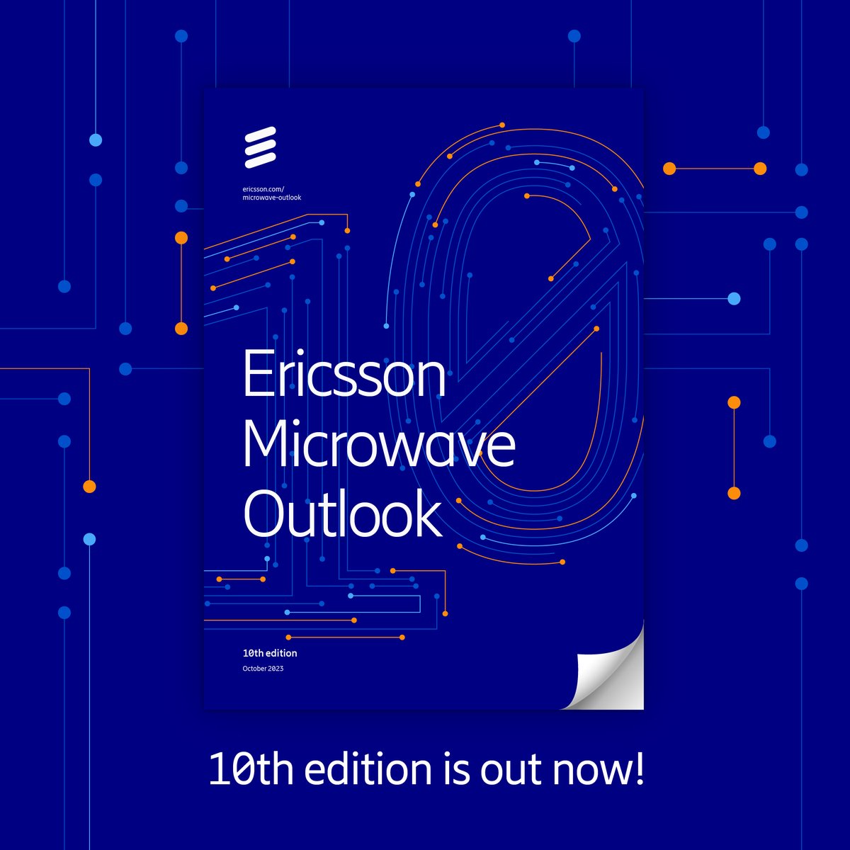 🎉Presenting the 10th edition of the #EricssonMicrowaveOutlook report – your portal to the future of wireless backhaul. 

Are you keen on maintaining a leading edge by accessing current trends and insights? 

Ensure your access by securing your copy ⬇️
m.eric.sn/JTKx50Q6WNk
