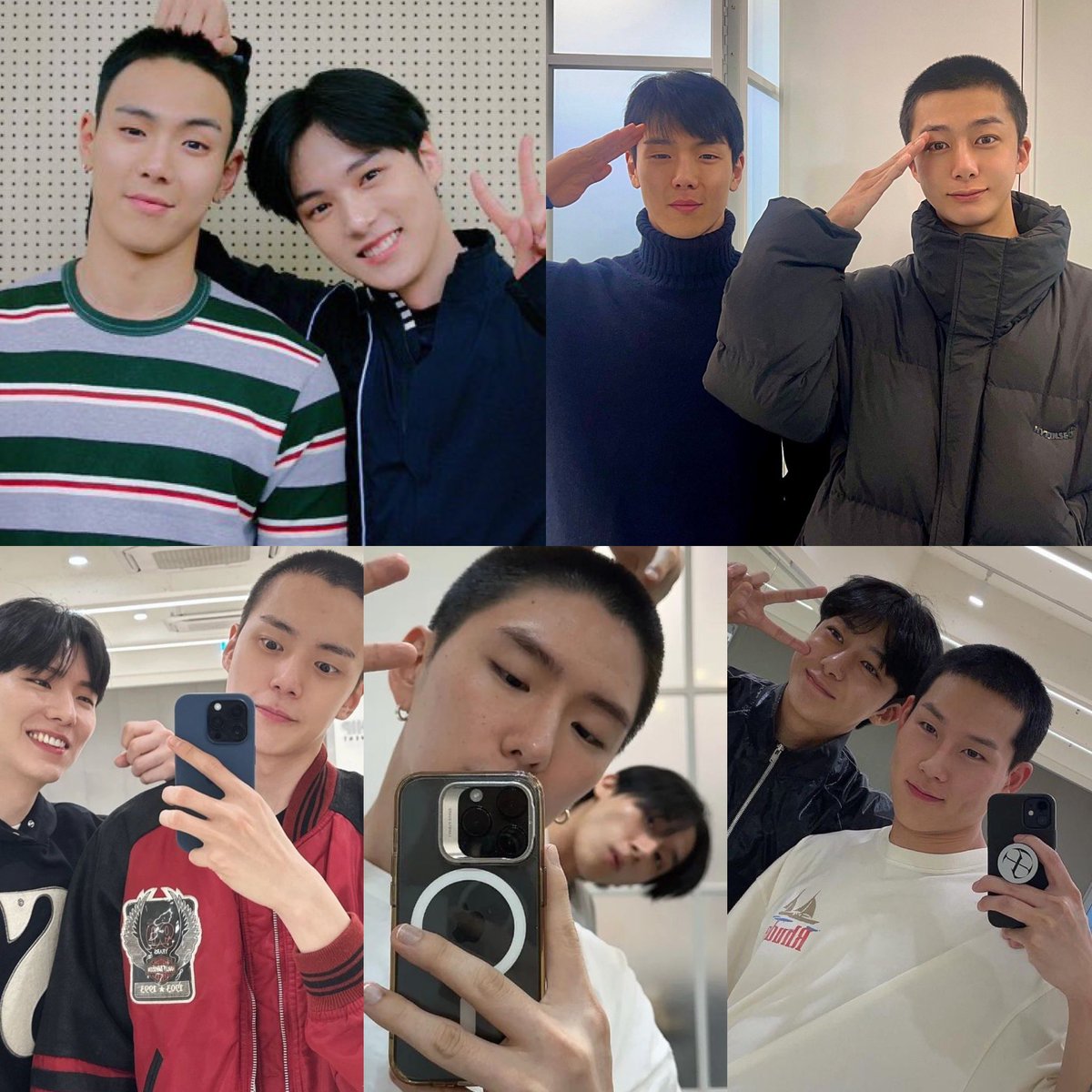 Military men with their barber🥹 #형원