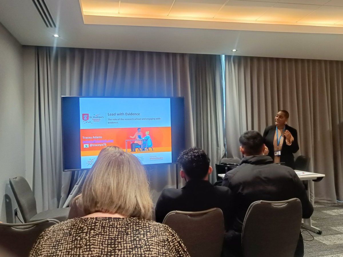 CORECityAcademy's tweet photo. Tracey Adams, Senior SLE of @StMattResearch provided eye-opening advice and guidance on the role of research and the utility of @EducEndowFoundn's toolkits to empower and mobilise our students, as well as accelerate their progress. #DACE2023 @COREeducate #COREExcellence https://t.co/qoqt3R3NZd