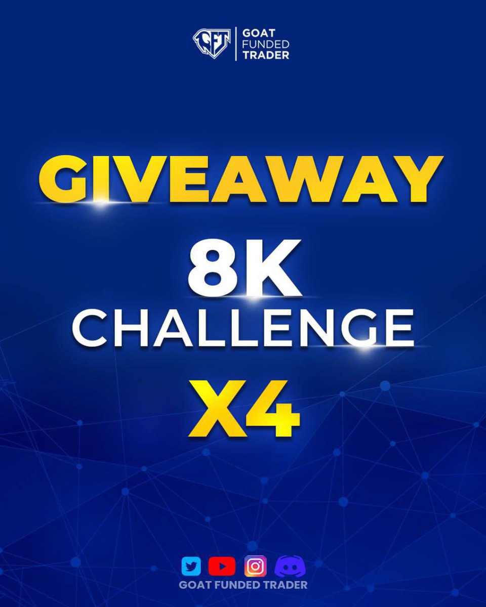 Crypto Shelby🥷 (@cryptoshelby0) on Twitter photo ⚠️GIVEAWAY ALLERT⚠️
📍4 x $8K GOAT CHALLENGE ACCOUNT
Rules:
1️⃣ Like & Retweet!
2️⃣Follow <a href="/GoatFunded/">Goat Funded Trader</a> & <a href="/EdwardXLreal/">Edward XL | CEO of GoatFundedTrader</a> & <a href="/CryptoShelby0/">Crypto Shelby🥷</a> & @JohnShelbyFX
3️⃣Tag 3 Friends!
4️⃣Bookmark the Post!
5️⃣Turn on <a href="/CryptoShelby0/">Crypto Shelby🥷</a> notifications for more giveaways!🔔
Good Luck❤️
⏳72HRS ⚠️GIVEAWAY ALLERT⚠️
📍4 x $8K GOAT CHALLENGE ACCOUNT
Rules:
1️⃣ Like & Retweet!
2️⃣Follow <a href="/GoatFunded/">Goat Funded Trader</a> & <a href="/EdwardXLreal/">Edward XL | CEO of GoatFundedTrader</a> & <a href="/CryptoShelby0/">Crypto Shelby🥷</a> & @JohnShelbyFX
3️⃣Tag 3 Friends!
4️⃣Bookmark the Post!
5️⃣Turn on <a href="/CryptoShelby0/">Crypto Shelby🥷</a> notifications for more giveaways!🔔
Good Luck❤️
⏳72HRS
