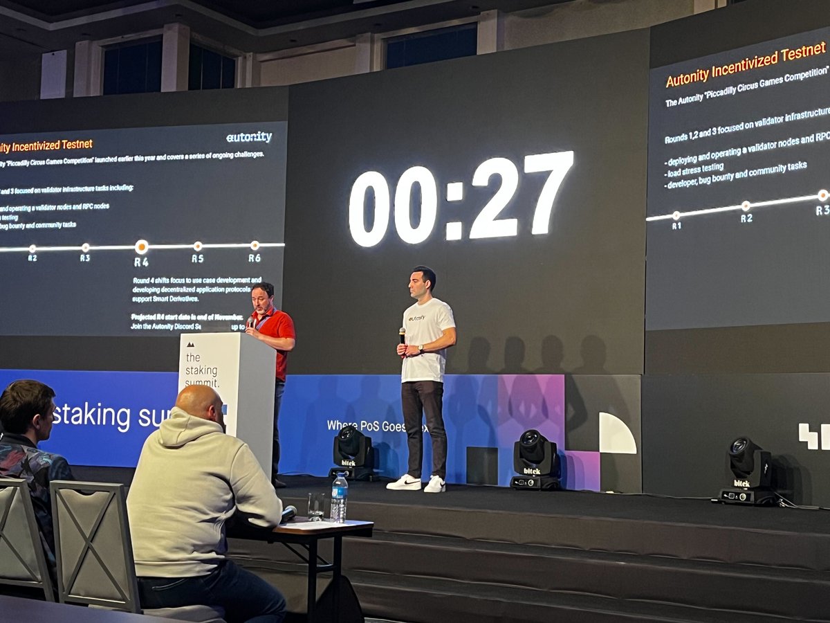 Thank you @stakingrewards for bringing together so many great people, and allowing us the opportunity to pitch at #StakingSummit. Until next year!