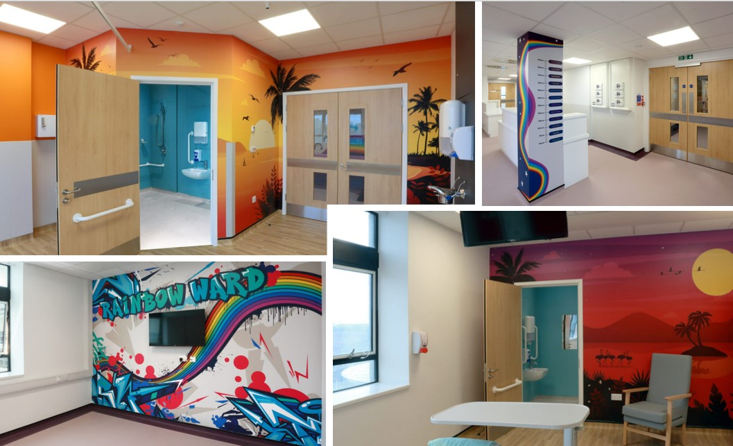 We have recently completed our works on the children’s ward at North Middlesex University Hospital for @NorthMidNHS. Works included the refurbishment of the T2 Wing to create the new 17 bed Rainbow Ward, dedicated to caring for young people, children and babies.