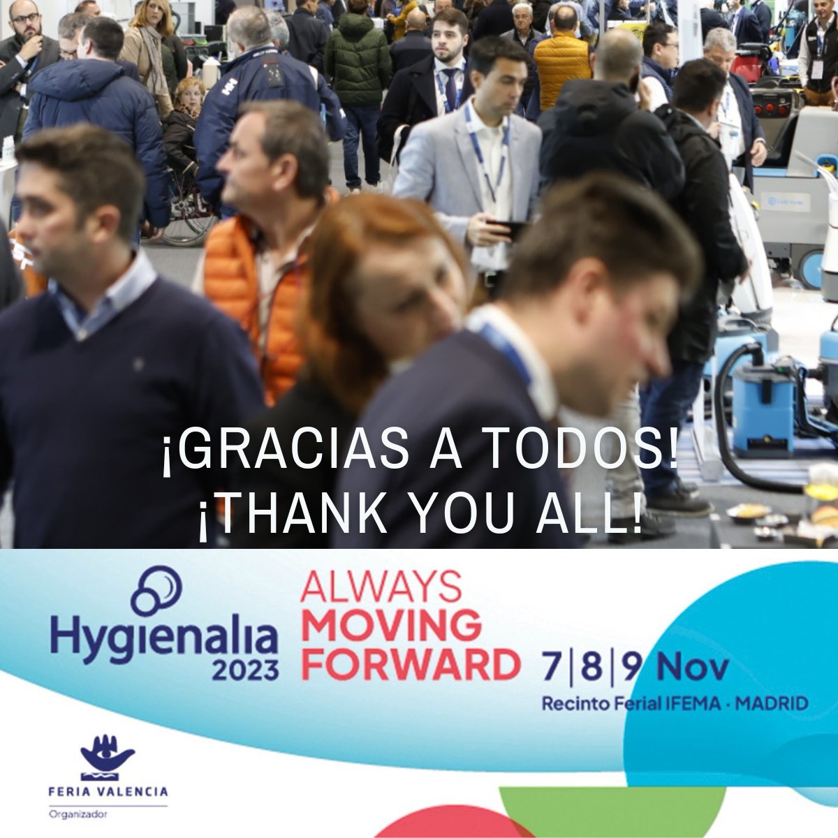 💙 Gracias por construir juntos una gran edición de #Hygienalia 2023.

📸 Os dejamos enlace a nuestra galería de fotos, y pronto os informaremos sobre futuras fechas.

flickr.com/photos/feria-v…