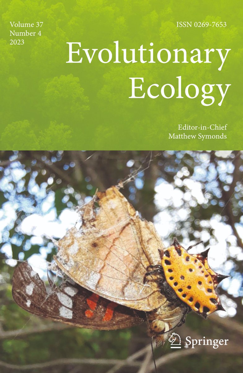 Springer Ecology (@springerecology) on Twitter photo Read #EvolutionaryEcology ECR #openaccess paper “Spider web positioning affects prey capture more than body colour” by Fabian Salgado-Roa, Devi Stuart-Fox <a href="/EdwinDavidCas11/">Edwin David Castañeda Cadena</a> Maira Tique Obando <a href="/medinailiana/">Iliana Medina</a> 🔓link.springer.com/article/10.100…🔓 #SNEVEC #SpringerNature <a href="/evoecology/">Evolutionary Ecology</a> Read #EvolutionaryEcology ECR #openaccess paper “Spider web positioning affects prey capture more than body colour” by Fabian Salgado-Roa, Devi Stuart-Fox <a href="/EdwinDavidCas11/">Edwin David Castañeda Cadena</a> Maira Tique Obando <a href="/medinailiana/">Iliana Medina</a> 🔓link.springer.com/article/10.100…🔓 #SNEVEC #SpringerNature <a href="/evoecology/">Evolutionary Ecology</a>