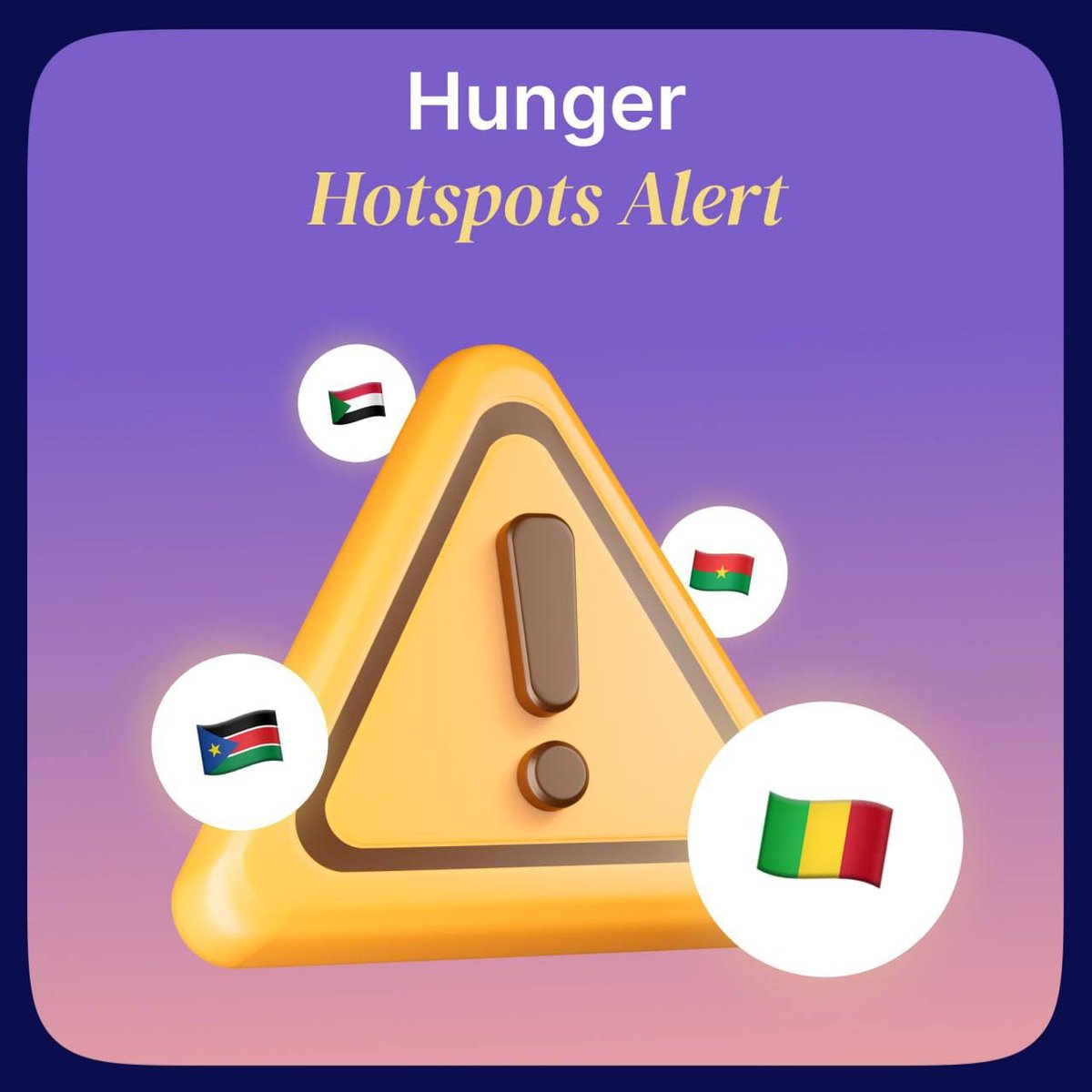 charity_dex's tweet photo. Burkina Faso, Mali, South Sudan, Sudan face dire food crises. Help is needed now more than ever. Be the change with CharityDEX. Donate crypto and combat hunger 🔗 #CryptoForHunger #CharityDexImpact #FeedTheWorld https://t.co/43R1SknYvt