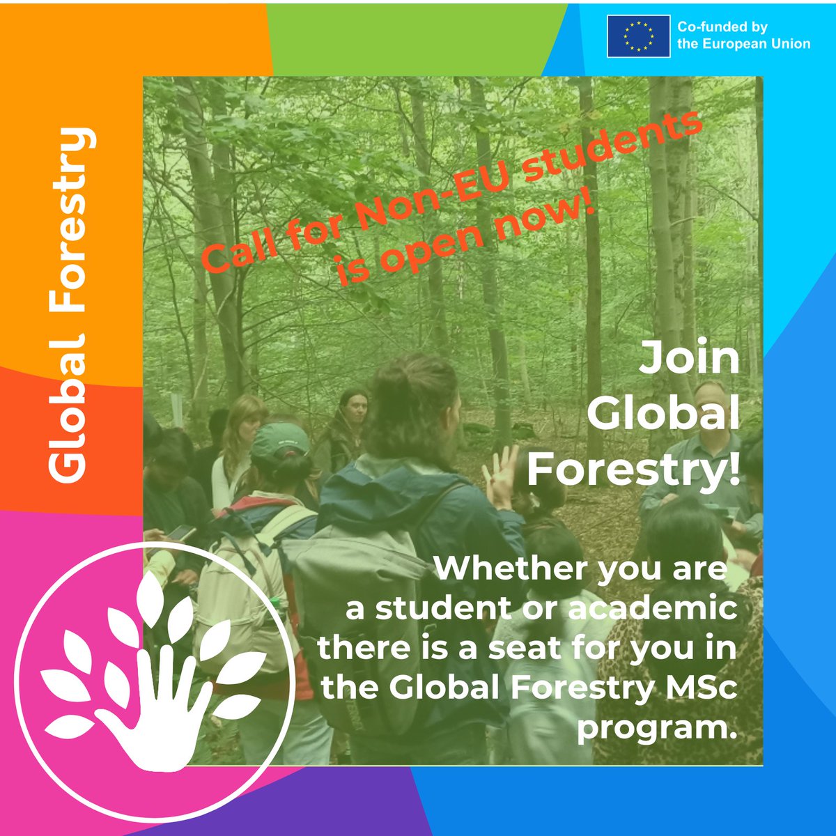 The Application period for the GLOFOR Master programme has just opened, deadline will be 15/01/2024 as a scholarship holder.
Don’t miss the date, you can access the application platform here: globalforestry.eu/applications/a…
More info here: 
globalforestry.eu