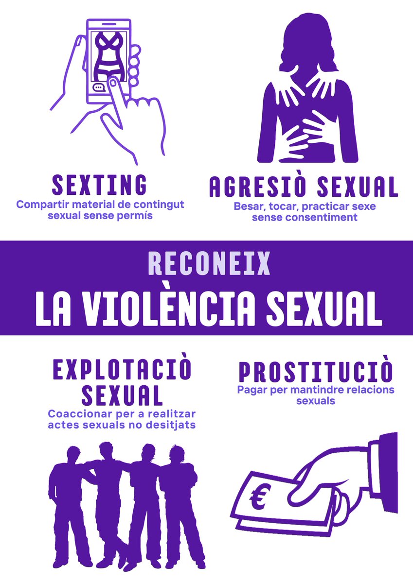 🟣 Ja està disponible la programació d'activitats per a la commemoració del 25-N

👩‍👧 La campanya té com a finalitat visibilitzar els diferents tipus de violència que s'exerceixen sobre dones i xiquetes fent especial èmfasi en la violència sexual