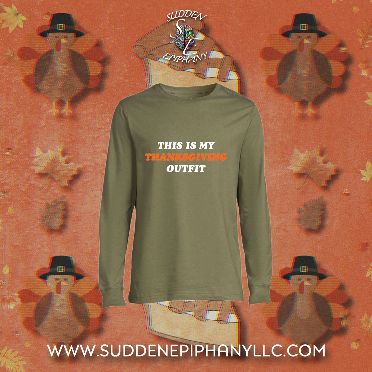 SuddenEpiphany_'s tweet photo. I CAN SMELL THE FOOD ALREADY 🤤🦃🍽️‼️ You got your fit together yet? Shop with us now. Link below

https://t.co/xr5IrXK3ei

#SuddenEpiphany #BlackOwned #VeteranOwned #LimitedEdition #Thanksgiving https://t.co/Qg8cvIcOLR