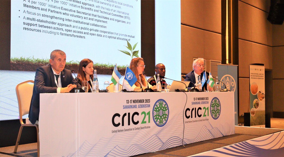 #ICYMI @FAO and @WOCATnet hosted an engaging discussion during the #CRIC21 side event on game-changing #soil recarbonization tools and strategies to achieve @UNCCD Land Degradation Neutrality targets 👉tinyurl.com/bdtdmj7t #GlobalSoilPartnership #LDN #UNited4Land