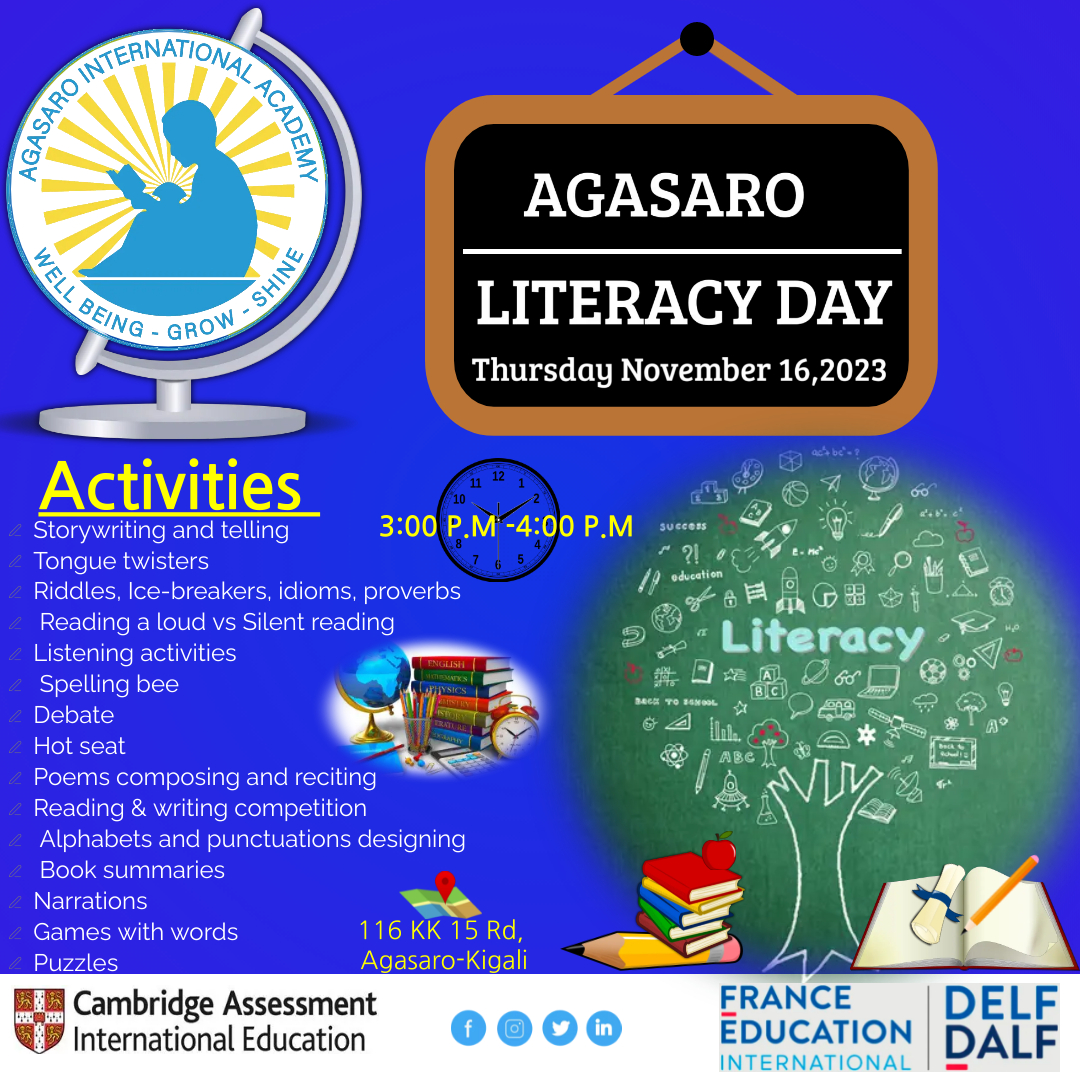 Fostering literacy skills means promoting academic success to our students. Literacy skills allow students to seek out information, explore subjects in-depth and gain a deeper understanding of the world around them.#agasarointernationalacademy#literacyday