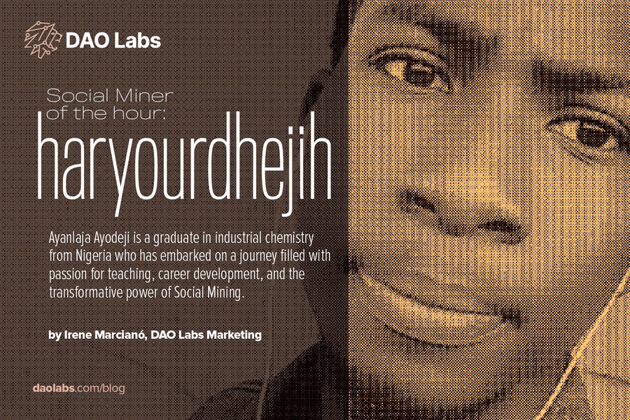 Framesty21's tweet photo. In the Social Miner, we are excited to share the inspiring story of @ayanlajaayodeji, His journey is marked for teaching, career development, and a strong belief in the transformative potential of Social Mining.
@TheDAOLabs
#TheDaolabs #SocialMaining #Daoverse
$LABOR https://t.co/fp04FdKDdd