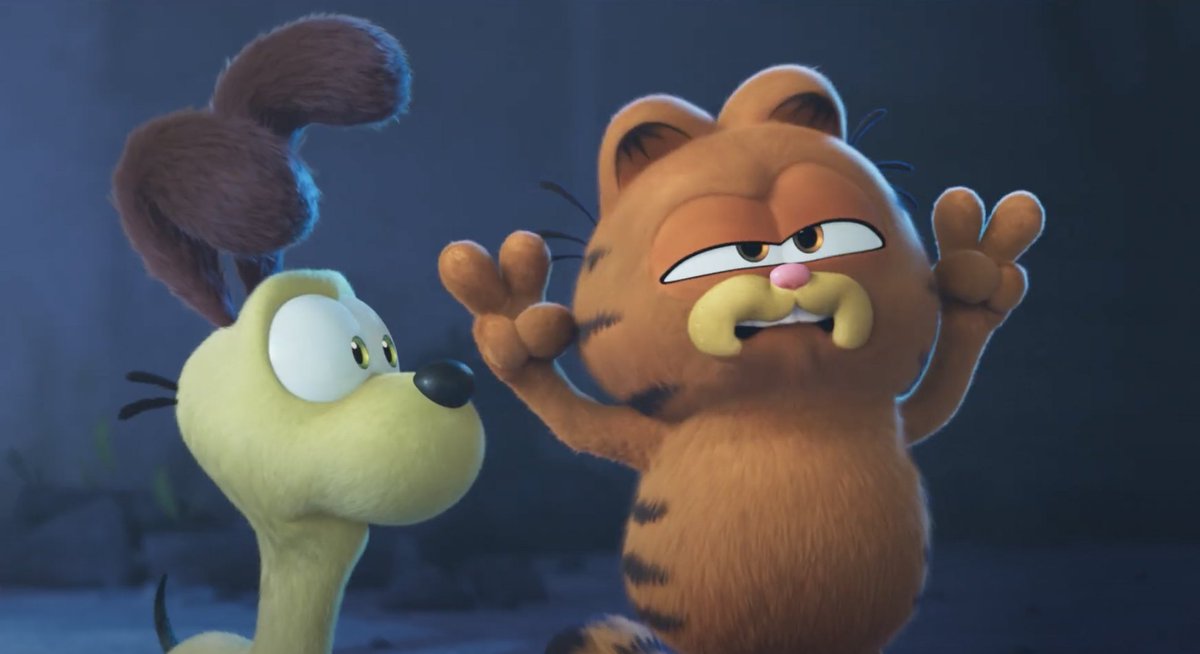 Variety's tweet image. Chris Pratt is trading Super Mario for Garfield.

Watch the official trailer for #TheGarfieldMovie (only in theaters May 24 from Sony): variety.com/2023/film/news…
