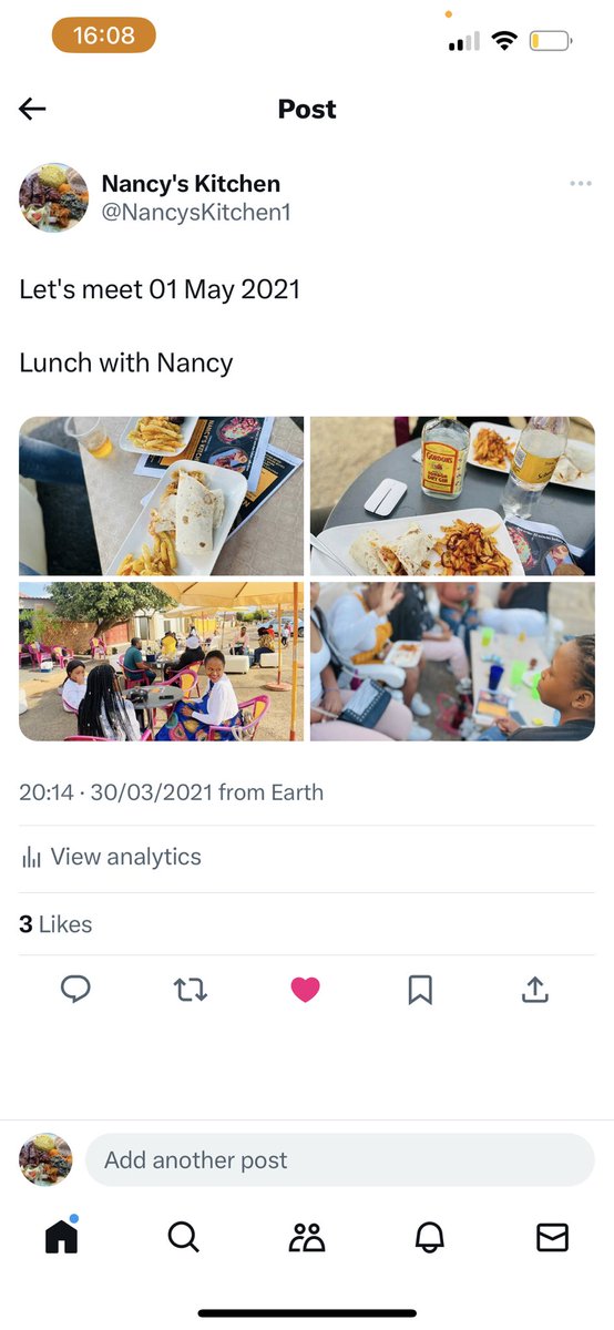 NancysKitchen1's tweet photo. @akreana_ @10SixGun How it started and how it’s going 

We do catering for all type of events 0686962962 WhatsApp only!!

We also sell home cooked meals Monday- weekends ONLY

We host events every second week of the month SUNDAYS

We are located 29332 Ext12 Meadowlands near Tshepo Themba hospital https://t.co/Jy8p5Jr2nP