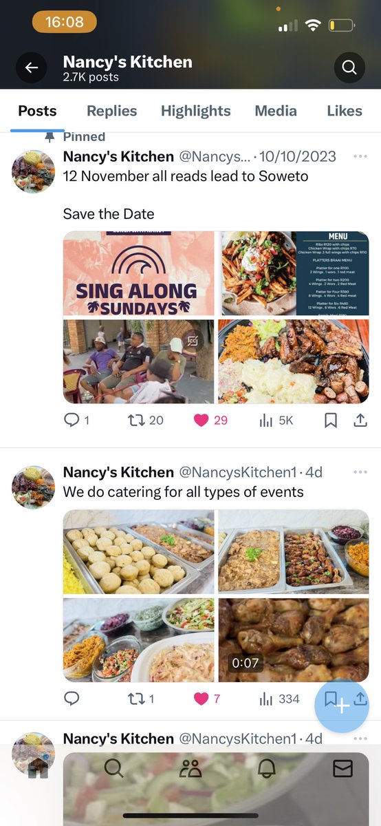 NancysKitchen1's tweet photo. @akreana_ @10SixGun How it started and how it’s going 

We do catering for all type of events 0686962962 WhatsApp only!!

We also sell home cooked meals Monday- weekends ONLY

We host events every second week of the month SUNDAYS

We are located 29332 Ext12 Meadowlands near Tshepo Themba hospital https://t.co/Jy8p5Jr2nP