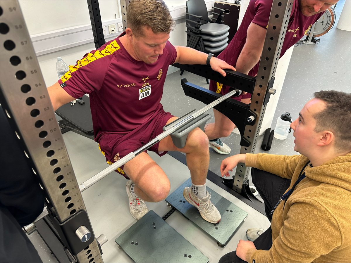 We were delighted to welcome Huddersfield Giants <a href="/Giantsrl/">Huddersfield Giants 🐮🔔</a> onto campus last week for pre-season testing with our #Physiotherapy &amp; #Sport students &amp; staff. 🏉 🏃‍♂️